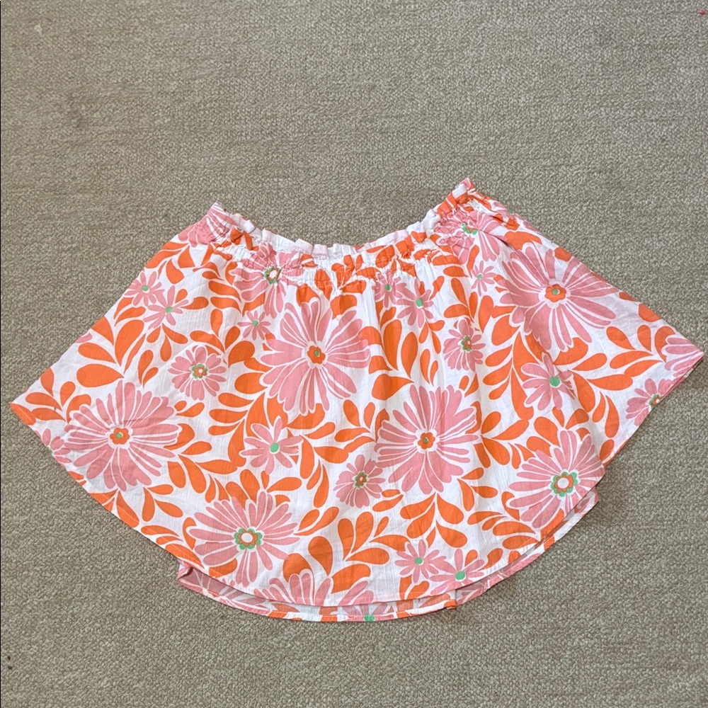 Aerie Pink and Orange Floral Skirt